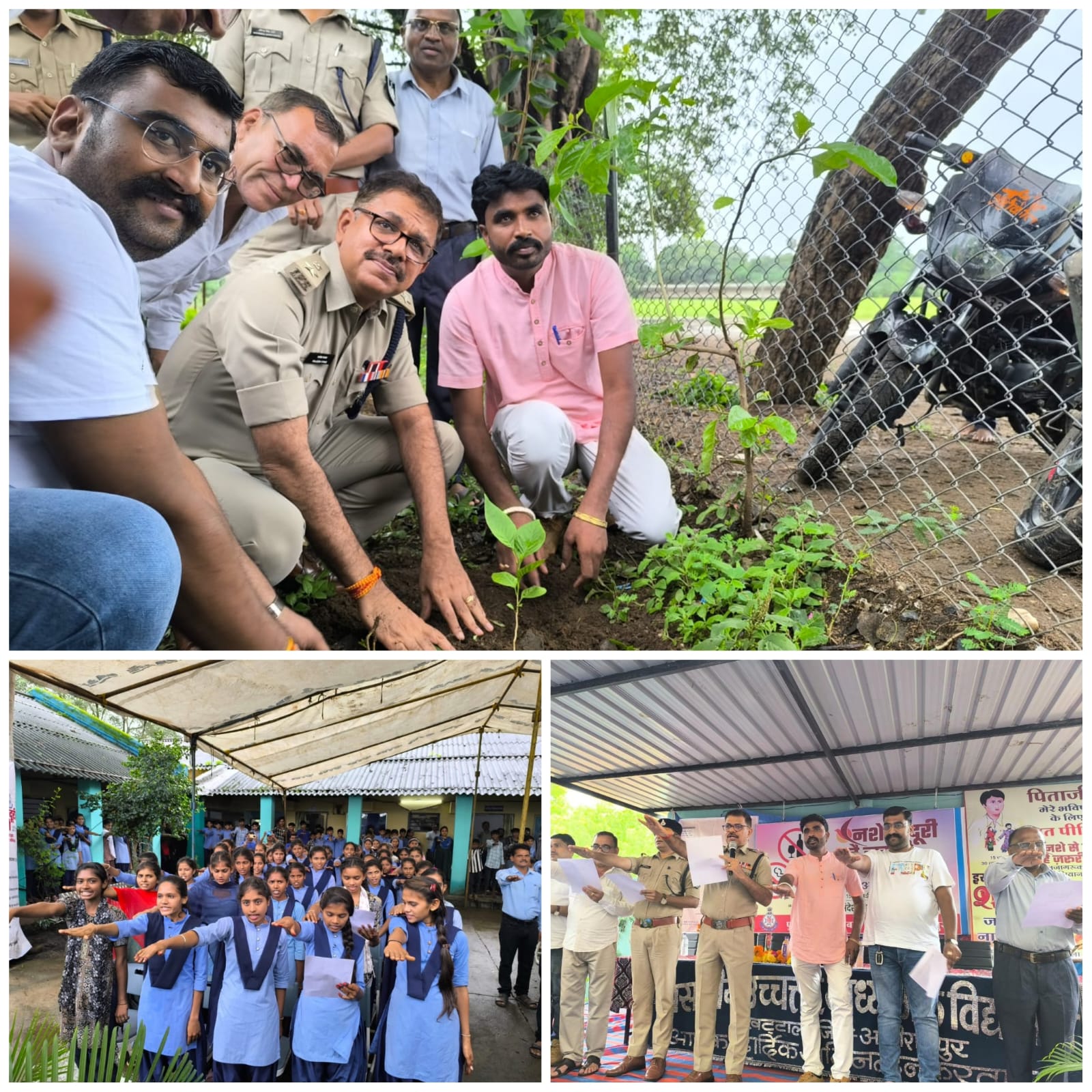 पुलिस अधीक्षक ने बताए नशे के दुष्परिणाम, कहा-नशा ही नाश का कारण है, विद्यार्थियों द्वारा बनाए गए चित्रों का सराहा