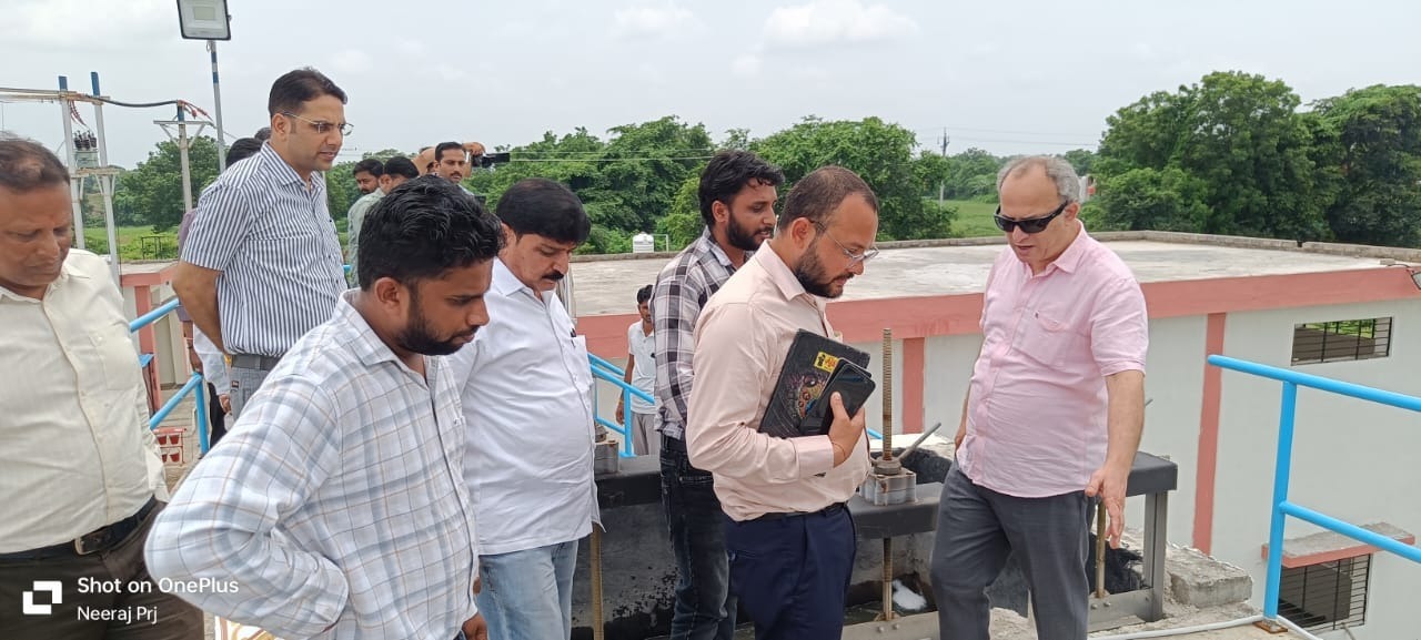प्रमुख अभियंता ने किया बड़वाह सीवरेज परियोजना का निरीक्षण
