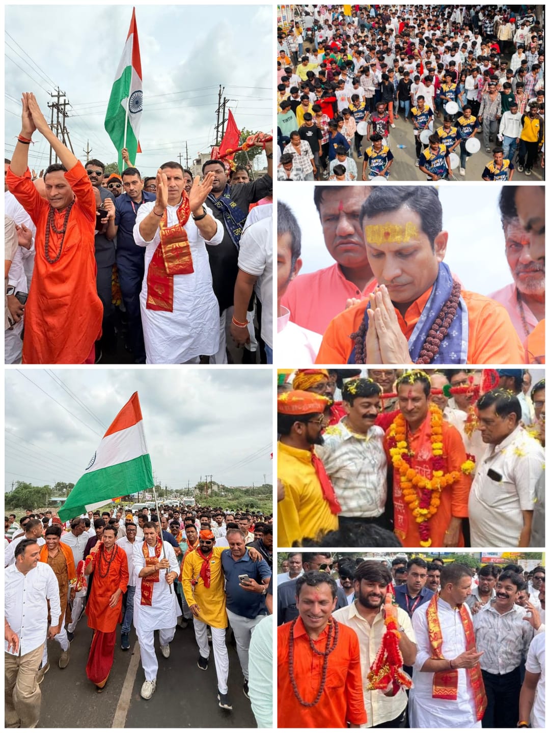 मा नर्मदा तिर्थ स्थल कोटेश्वर धाम से, कुक्षी के लक्ष्मीनारायण शिव मंदिर तक निकली एतिहासिक,भव्य माँ नर्मदा कांवड़ यात्रा