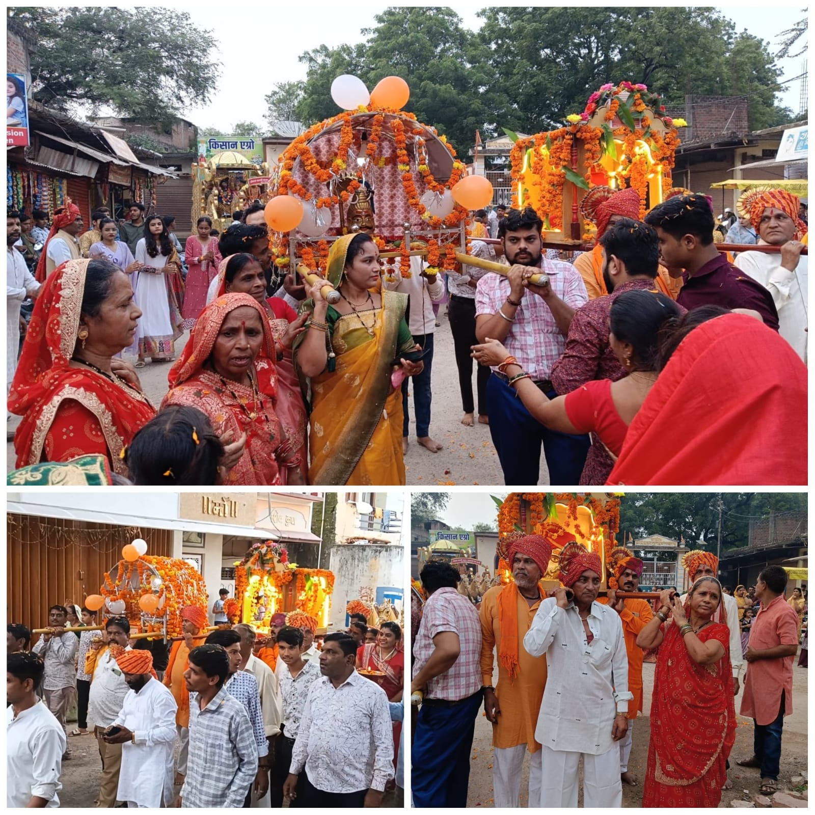 नानपुर नगर में निकला भव्य शिव डोला, श्रद्धालुओं में उत्साह का माहौल दिखा